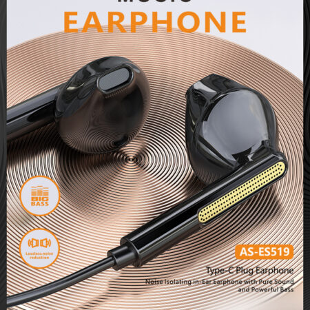 AS-ES519 Type-C plug-in earphone