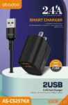 AS-CS257 (TYPE-C, LIGHTNING) US Dual USB charging KIT