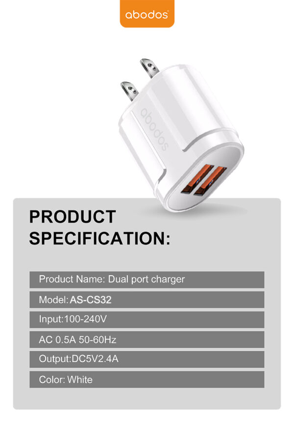 AS-CS31 (TYPE-C,LIGHTNING) UK Dual USB charging KIT